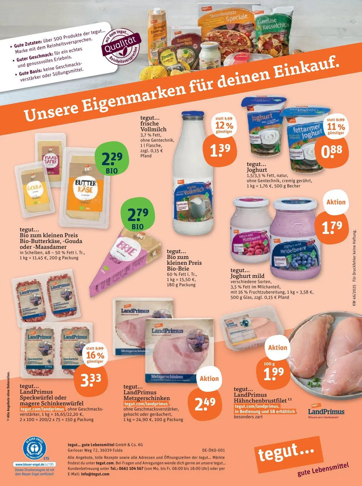 tegut... Angebote von 14. November bis 15. November 2025 - Prospekt seite 23