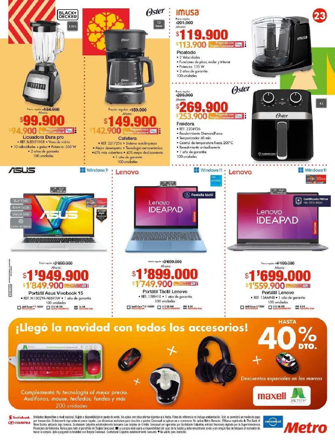 Catalogo de Metro Ofertas 4 de diciembre al 31 de diciembre 2025 - Pag 23