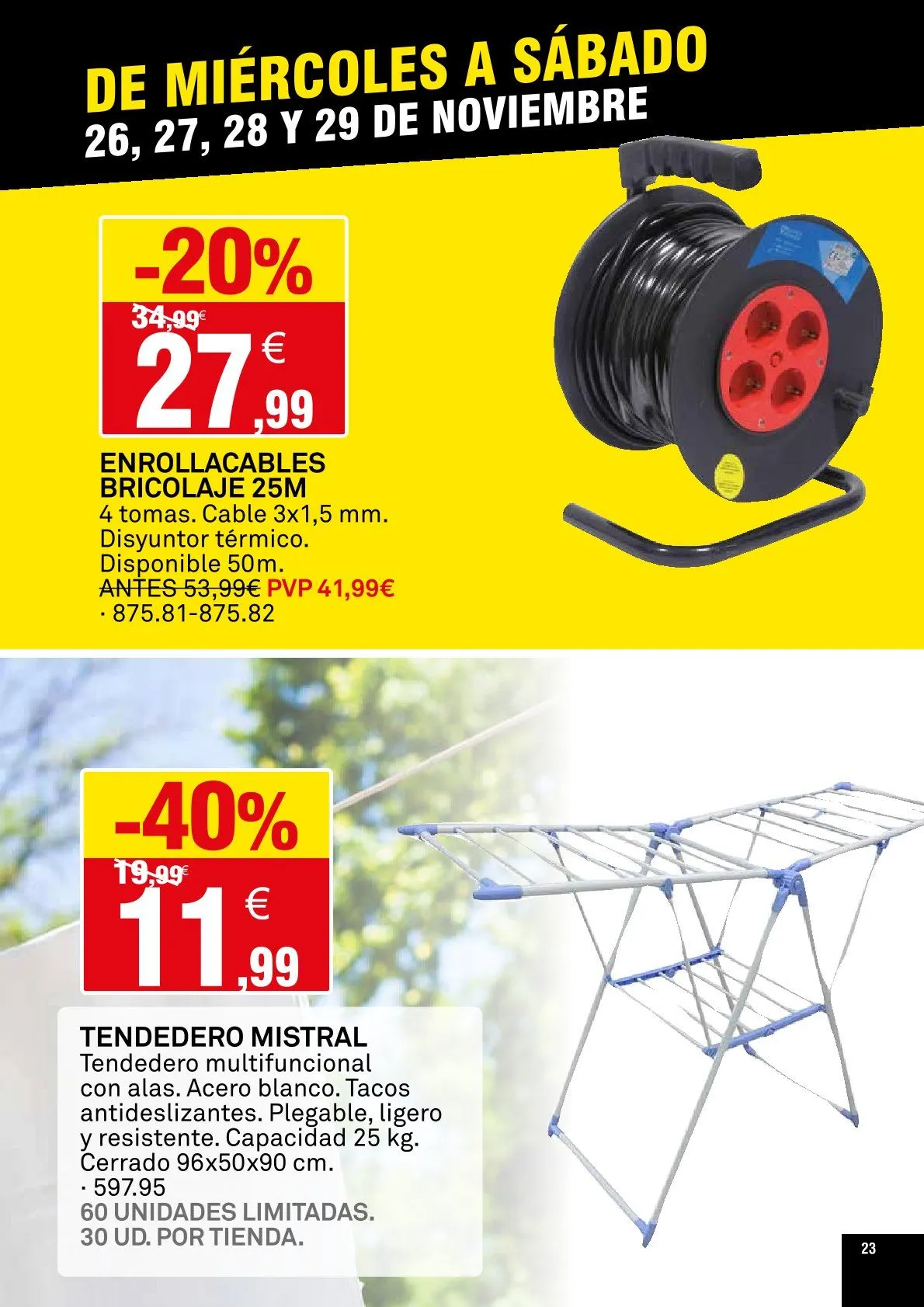 Catálogo de Bricoking Ofertas 26 de noviembre al 29 de noviembre 2025 - Página 23