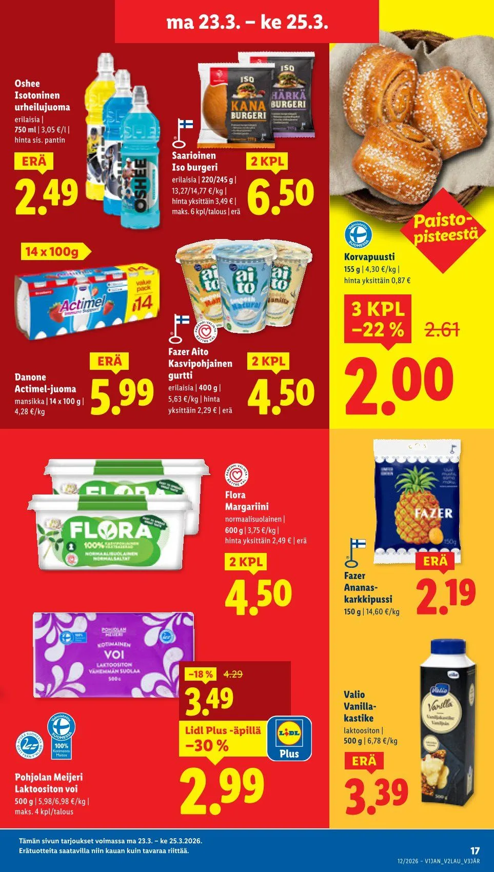 Kaupan Lidl uusimmat tarjoukset voimassa alkaen 19. maaliskuuta - 25. maaliskuuta 2026 - Tarjouslehti sivu 23