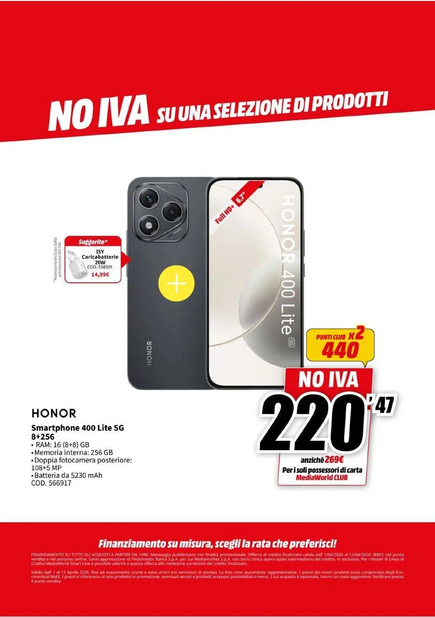 Volantini MEDIAWORLD da 1 aprile a 12 aprile di 2026 - Pagina del volantino 23