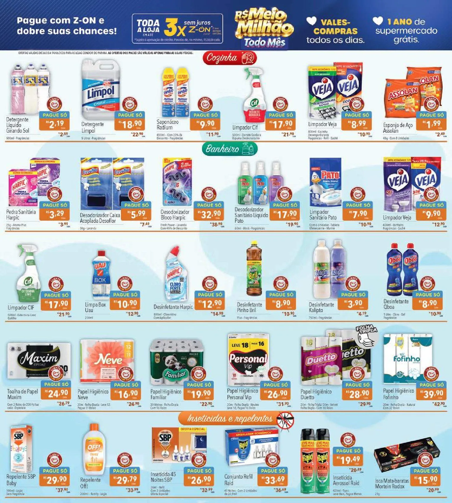 Encarte de Folhetos Supermercados Condor  26 de maio até 14 de junho 2026 - Pagina 23