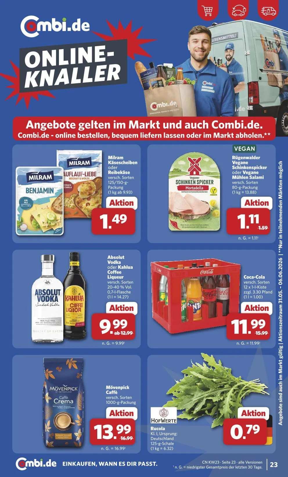 Combi - Wöchentliche Prospekte von 1. Juni bis 6. Juni 2026 - Prospekt seite 23