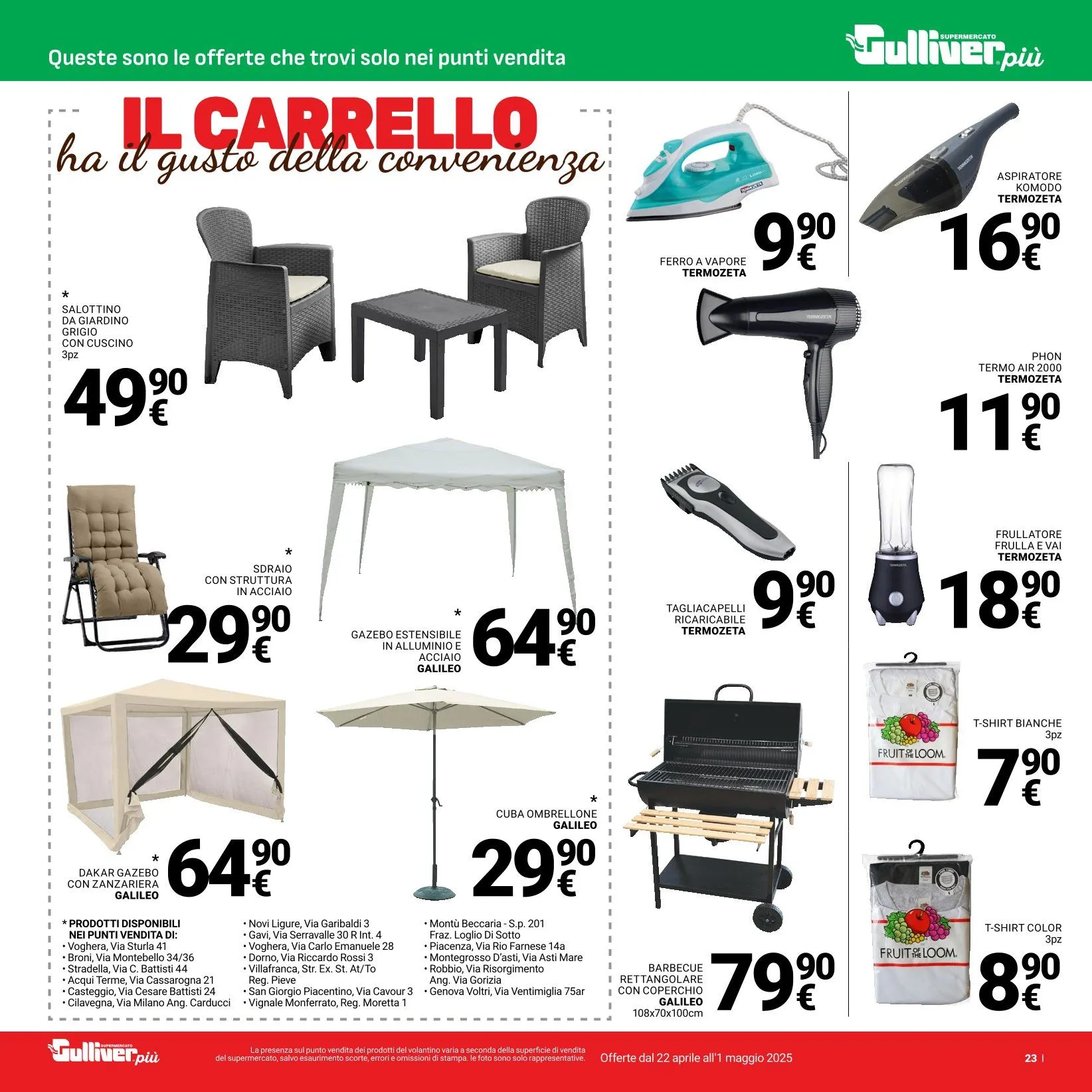 Volantini Gulliver da 22 aprile a 1 maggio di 2025 - Pagina del volantino 23