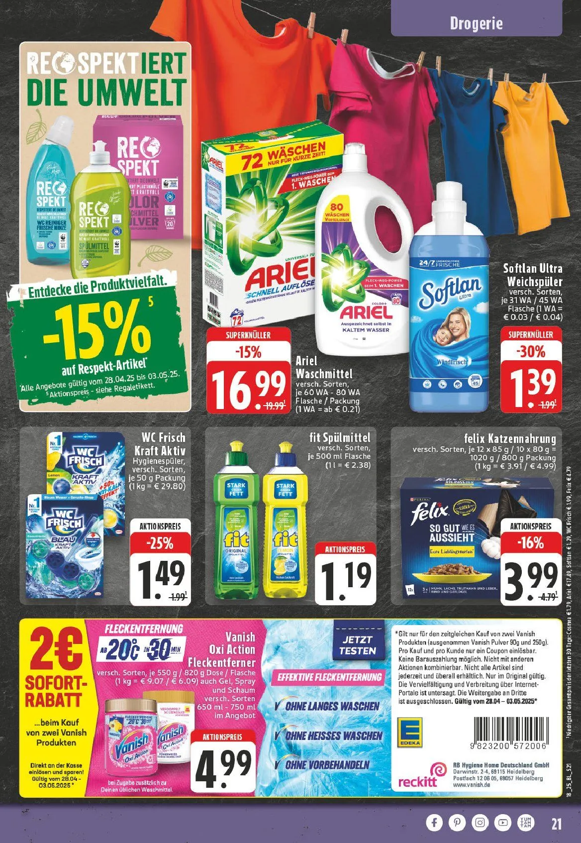 Edeka Prospekt von 28. April bis 3. Mai 2025 - Prospekt seite 23