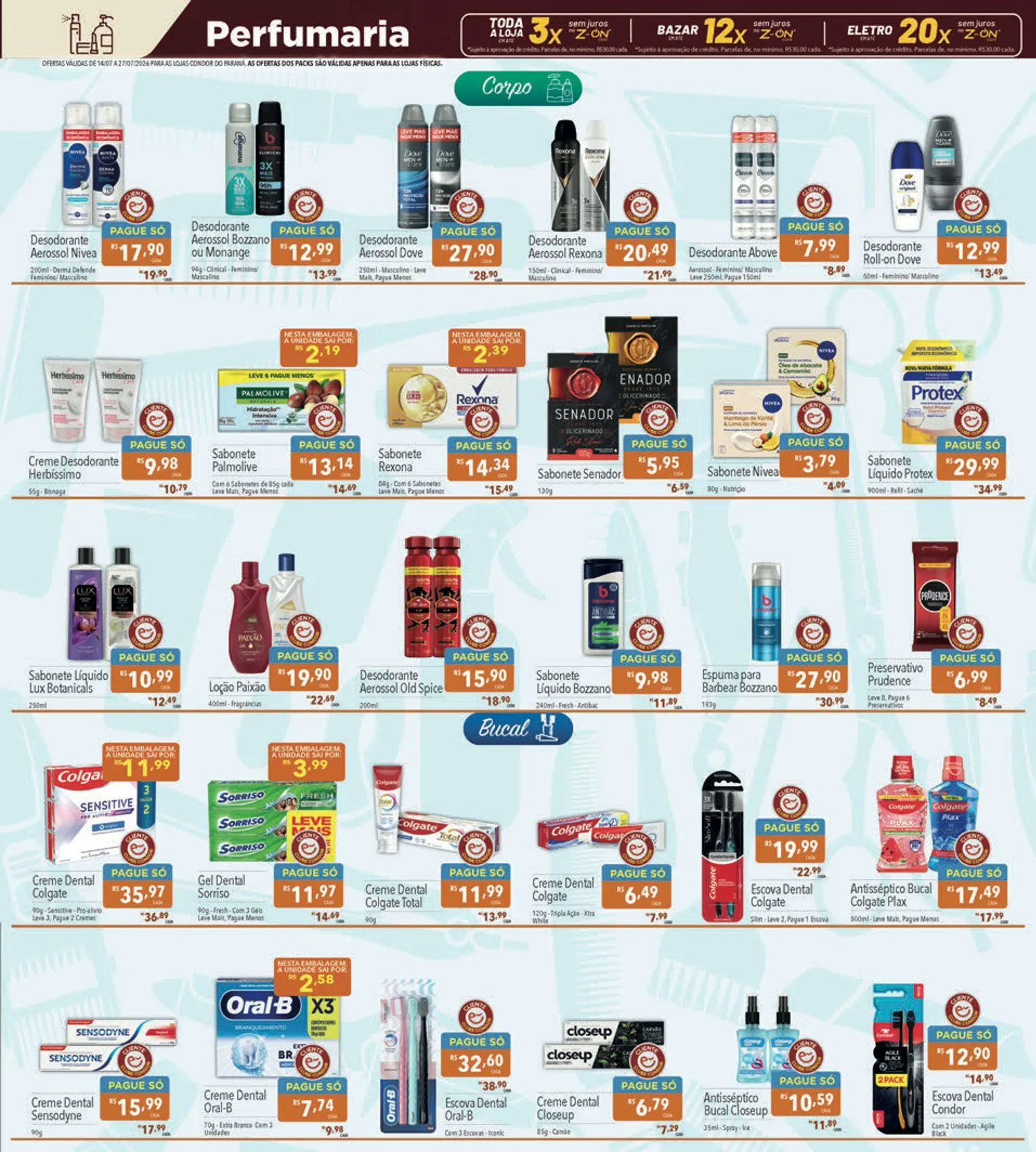 Encarte de Folhetos Supermercados Condor 14 de julho até 27 de julho 2026 - Pagina 23