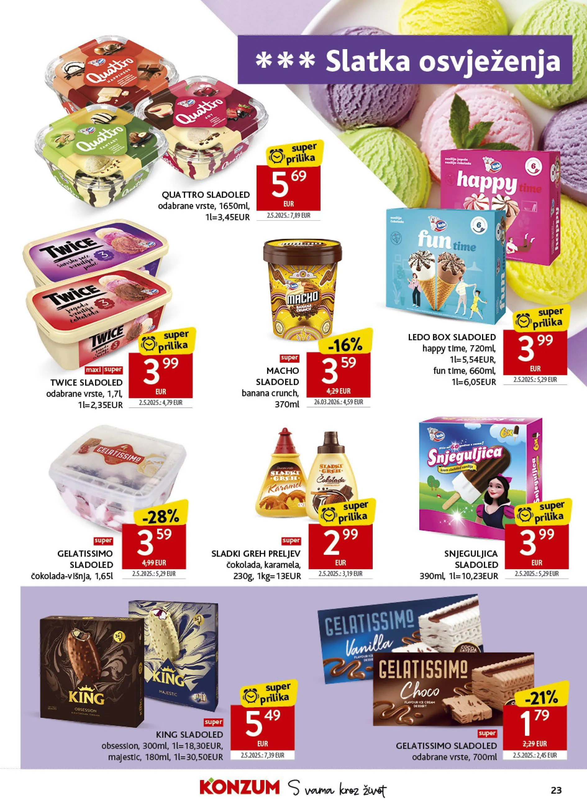 Katalog KONZUM od 17. lipnja do 23. lipnja 2026. - Pregled Stranica 23