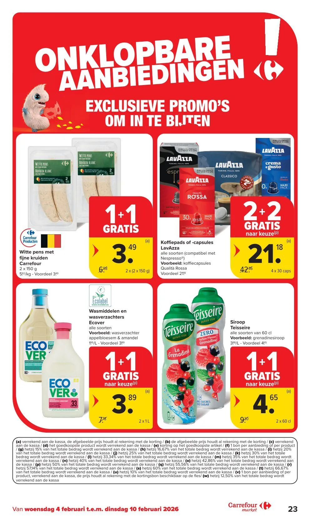 Carrefour folder van 4 februari tot 10 februari 2026 - folder pagina 23