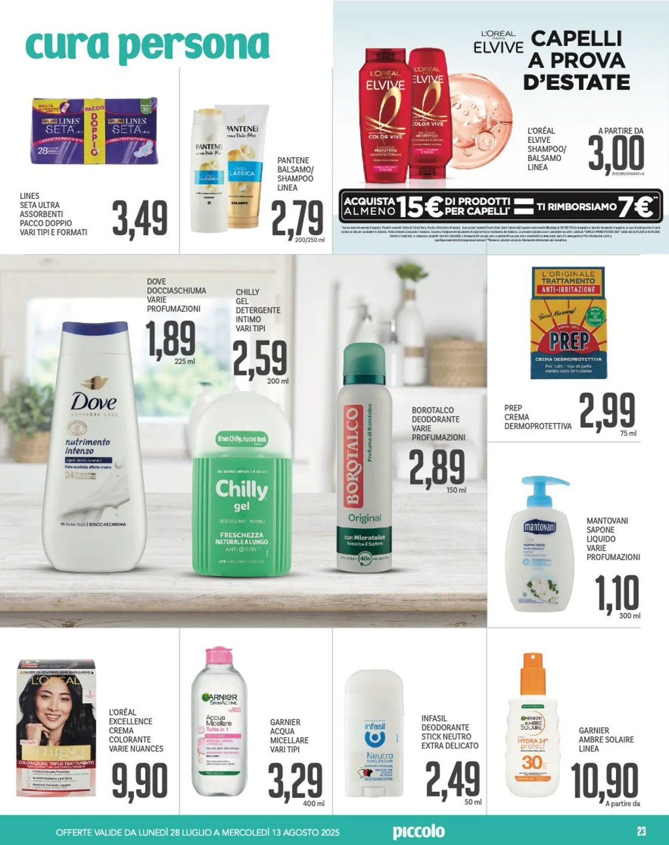 Volantini Piccolo da 28 luglio a 13 agosto di 2025 - Pagina del volantino 23