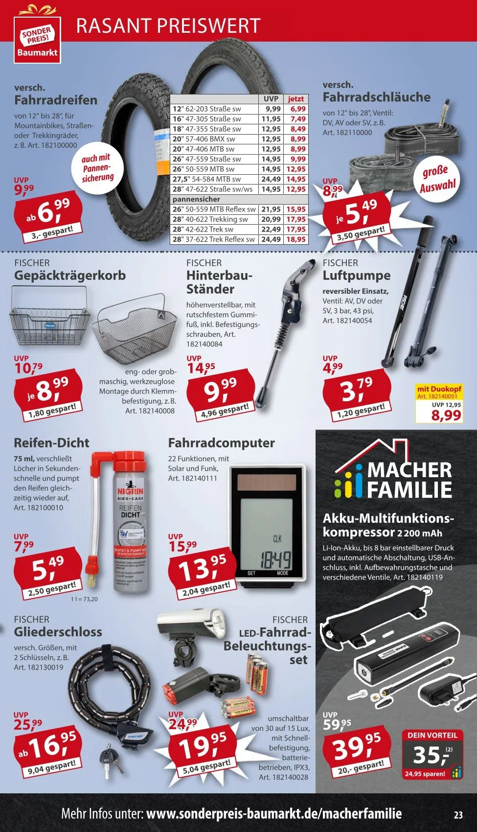 Sonderpreis-Baumarkt Prospekte von 5. April bis 11. April 2025 - Prospekt seite 23