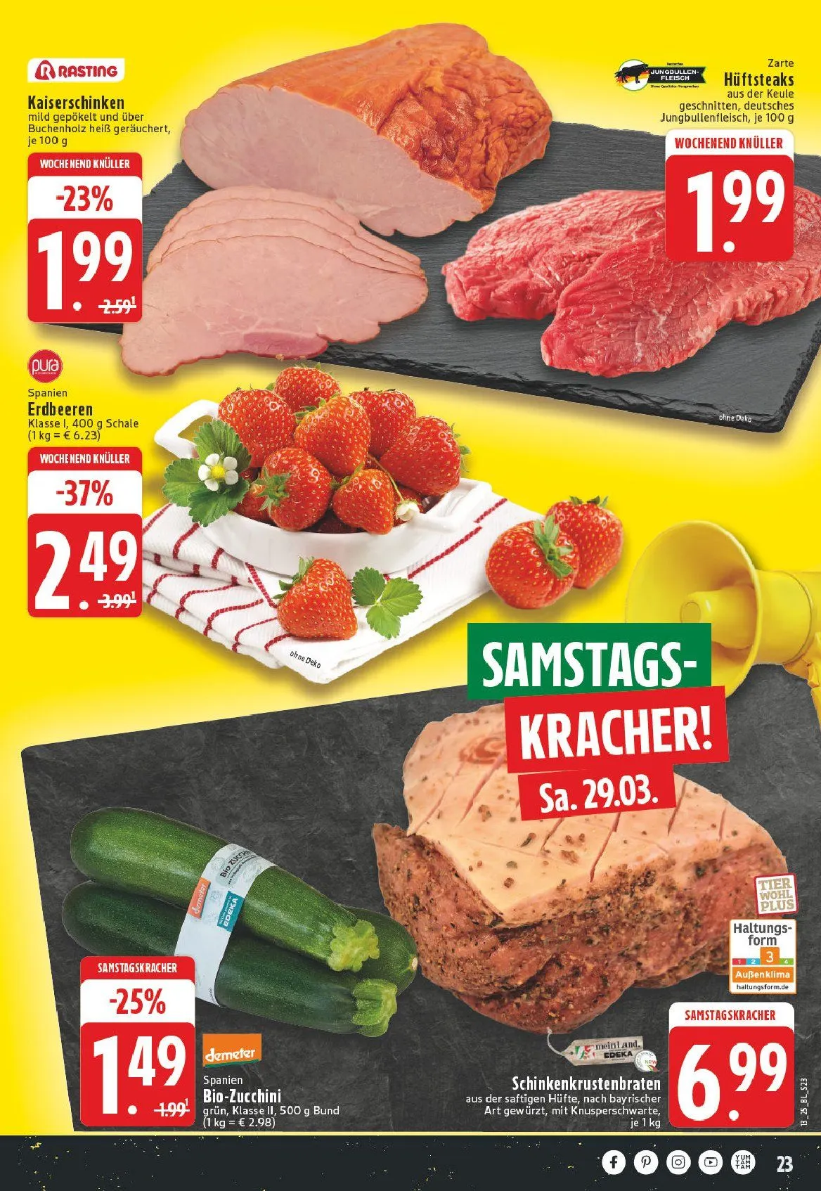 Edeka Prospekt von 25. März bis 29. März 2025 - Prospekt seite 23