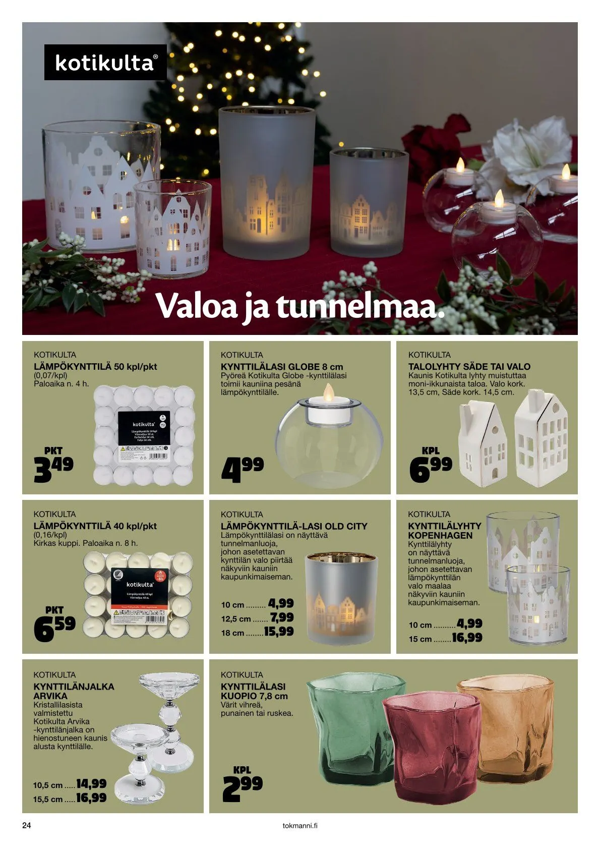  Tokmanni Tarjoukset voimassa alkaen 28. marraskuuta - 24. joulukuuta 2025 - Tarjouslehti sivu 24