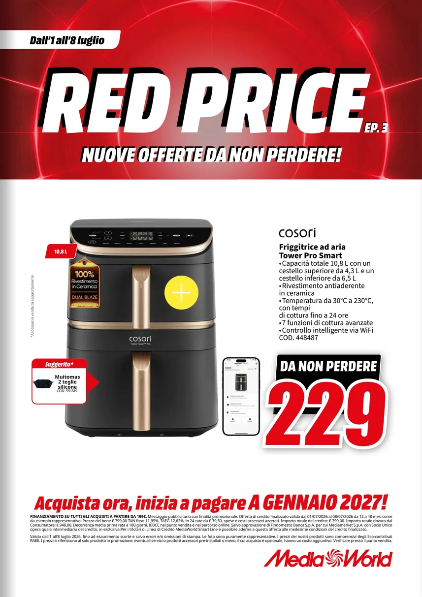 Volantini MEDIAWORLD da 1 luglio a 8 luglio di 2026 - Pagina del volantino 24
