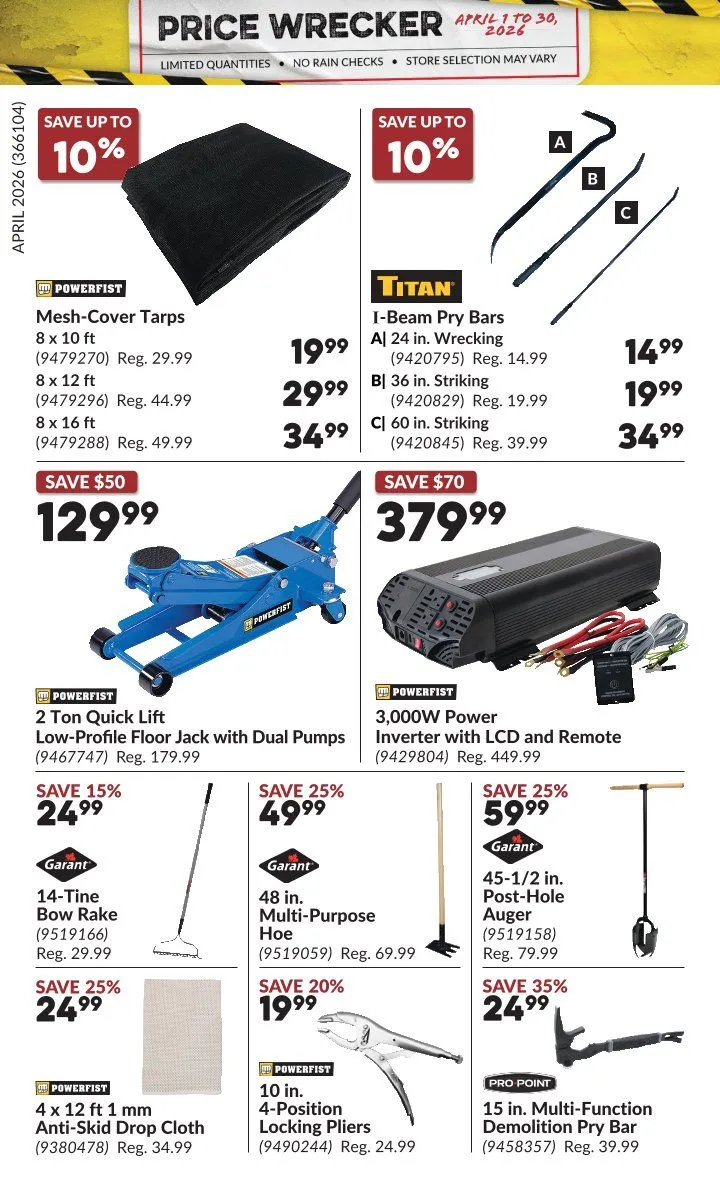 Princess Auto Sales from April 1 to April 30 2026 - flyer page 24