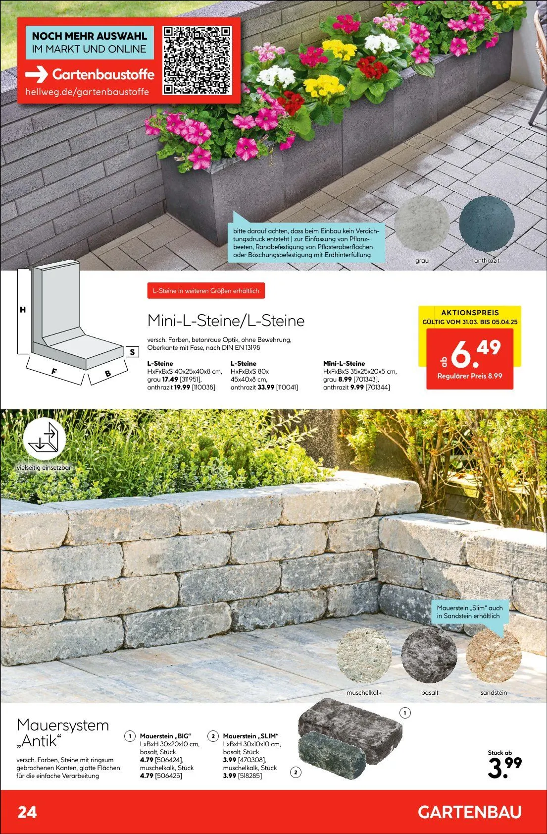 Hellweg Prospekt von 31. März bis 10. April 2025 - Prospekt seite 24