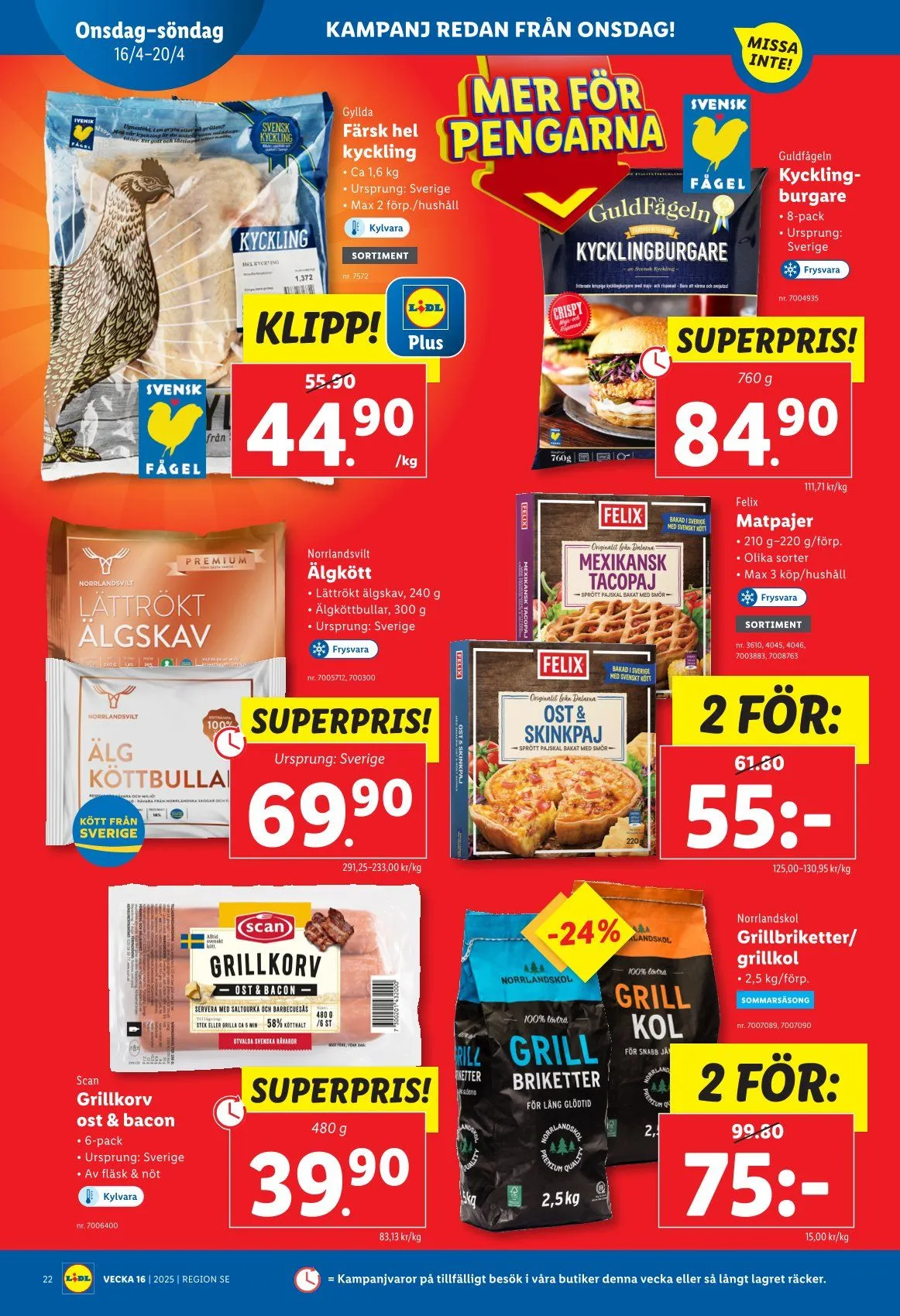 Lidl specialer bjudanden från 14 april till 30 april 2025 - Reklamblad sidor 24