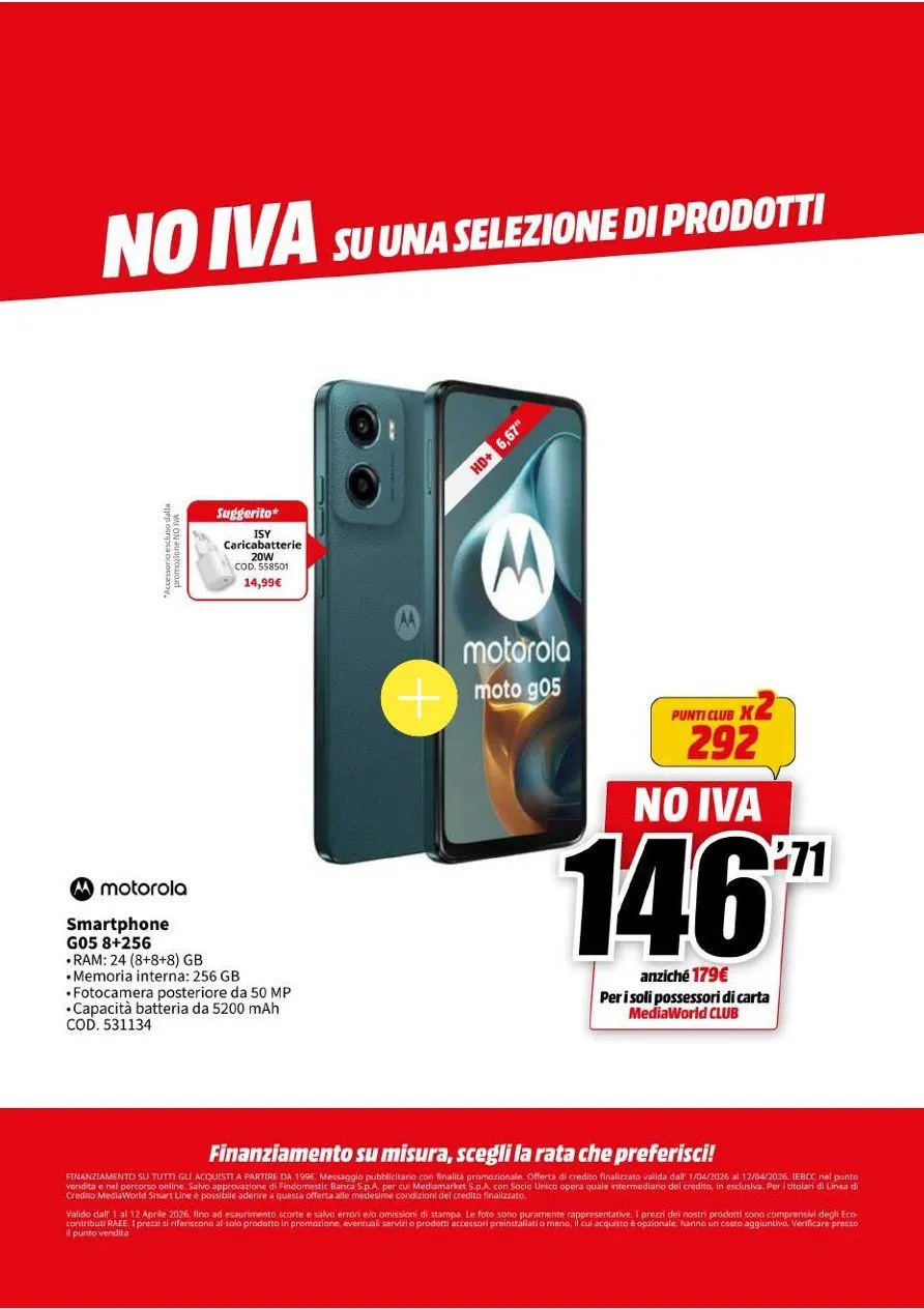 Volantini MEDIAWORLD da 1 aprile a 12 aprile di 2026 - Pagina del volantino 24