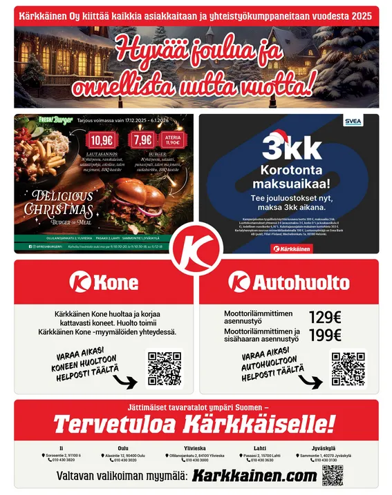 Kaupan Kärkkäinen voimassa alkaen 17. joulukuuta - 23. joulukuuta 2025 - Tarjouslehti sivu 24