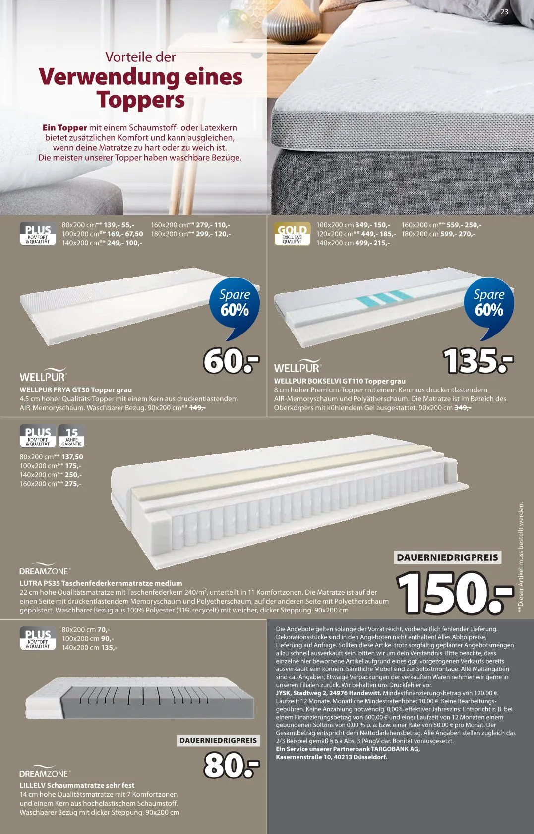 JYSK Angebote von 19. Oktober bis 29. November 2025 - Prospekt seite 23