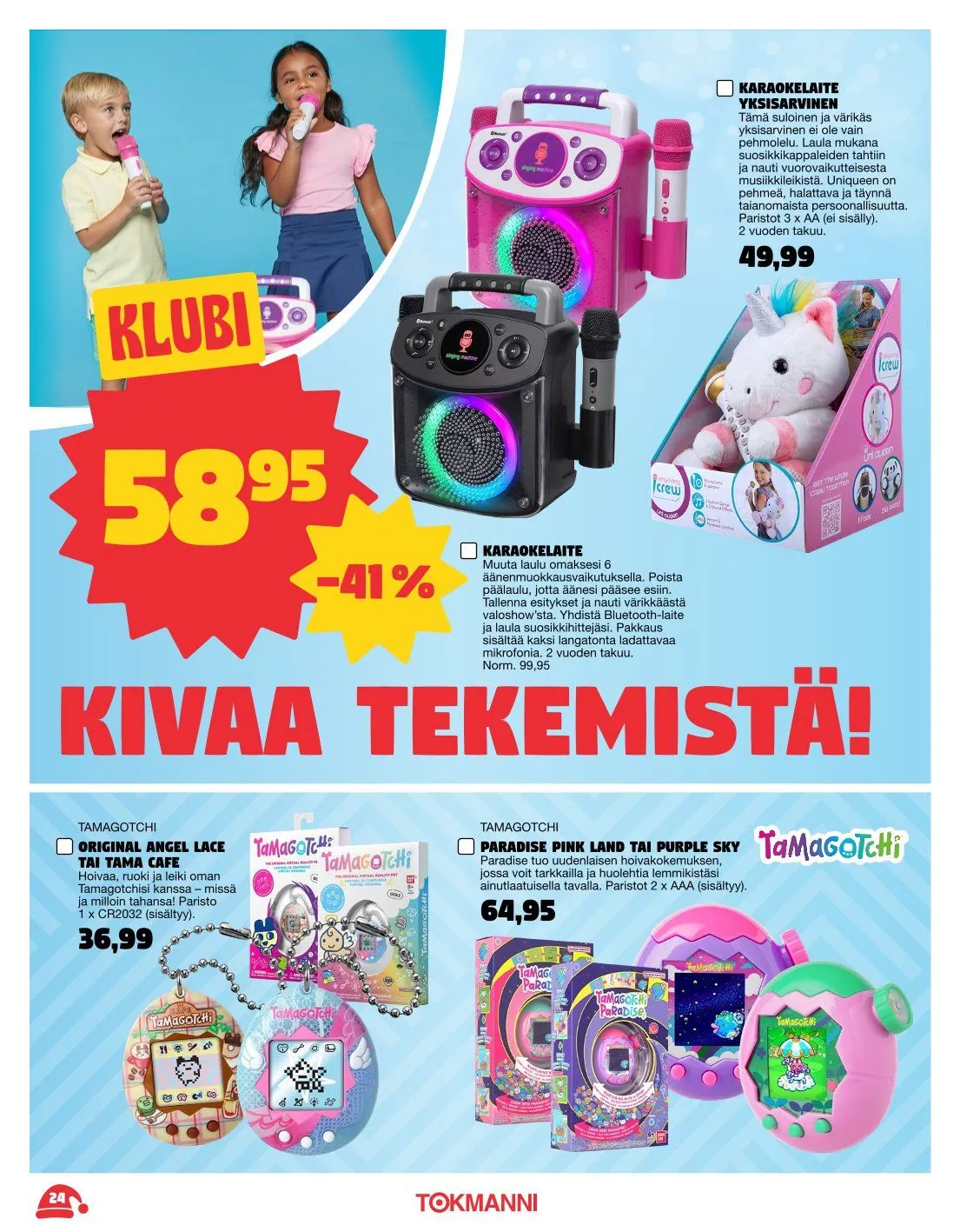 Tokmanni Tarjoukset voimassa alkaen 3. marraskuuta - 24. joulukuuta 2025 - Tarjouslehti sivu 24