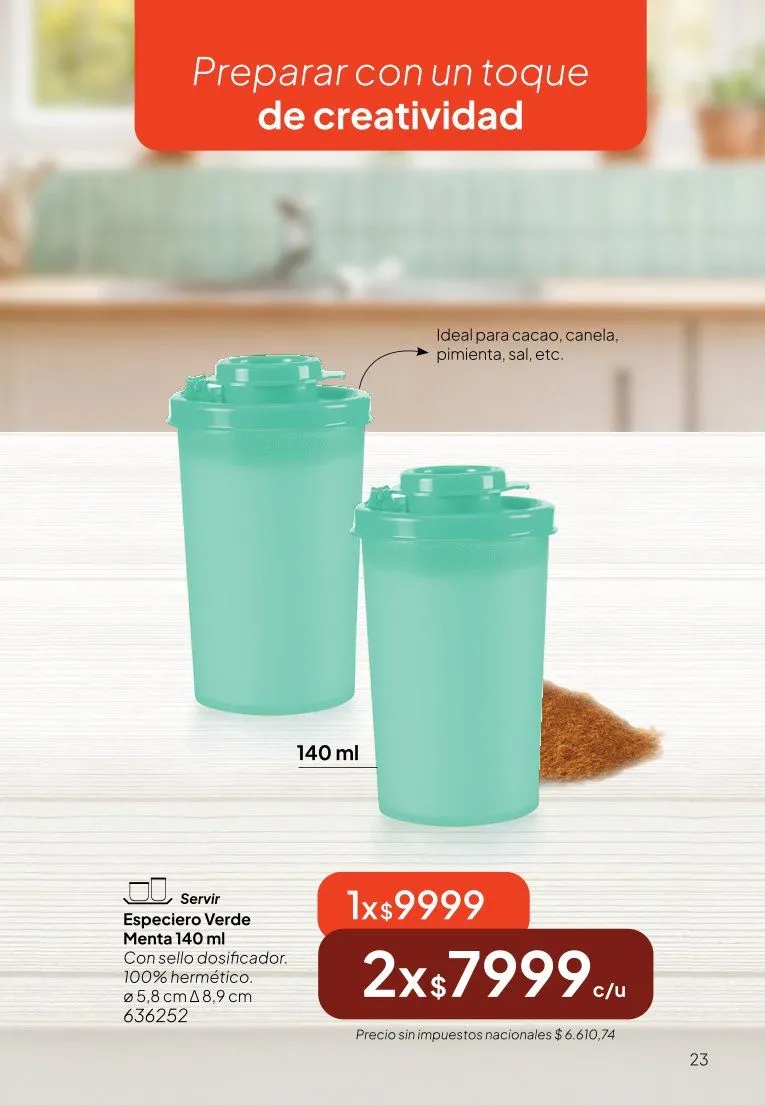 Ofertas de  Ofertas Tupperware  9 de junio al 30 de junio 2026 - Página 23 del catálogo
