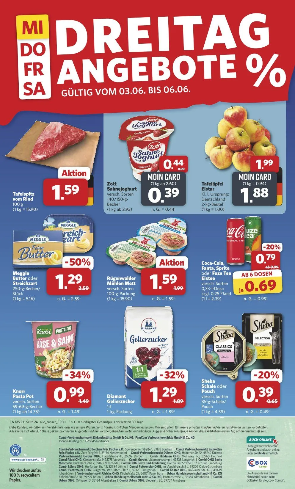 Combi - Wöchentliche Prospekte von 1. Juni bis 6. Juni 2026 - Prospekt seite 24