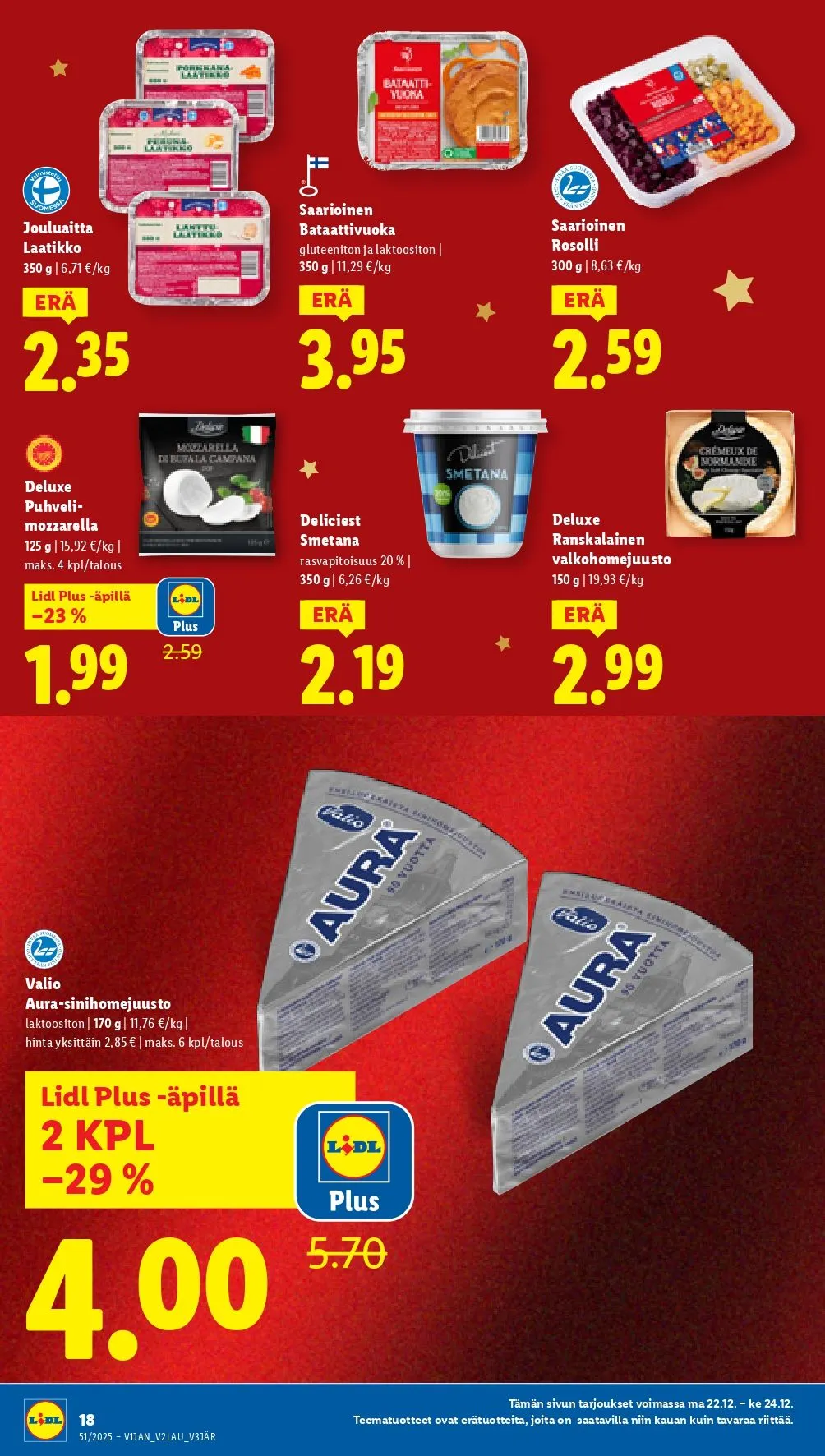 Kaupan Lidl tarjoukset voimassa alkaen 18. joulukuuta - 24. joulukuuta 2025 - Tarjouslehti sivu 24