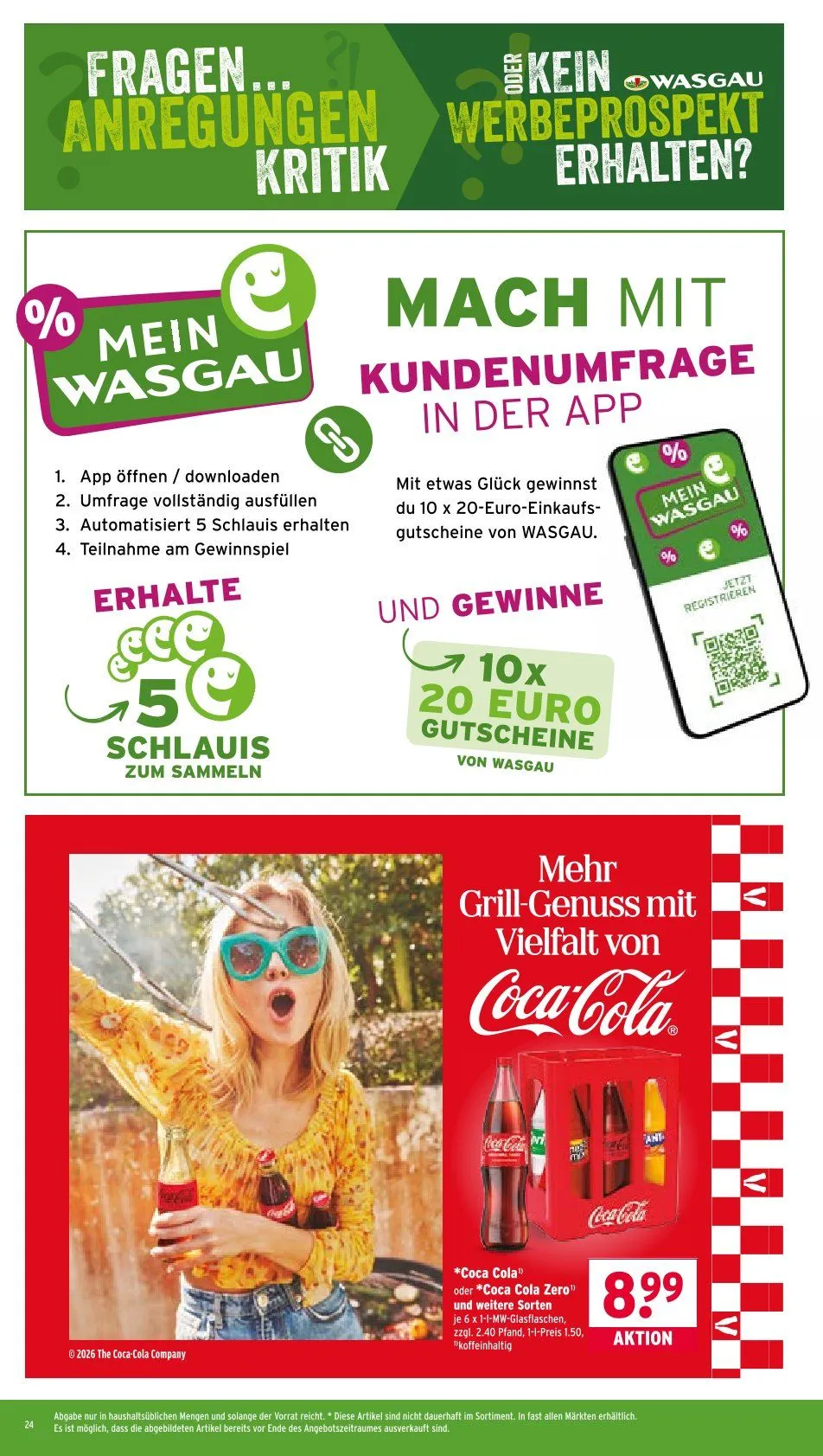 Wasgau Angebote von 26. Mai bis 30. Mai 2026 - Prospekt seite 24