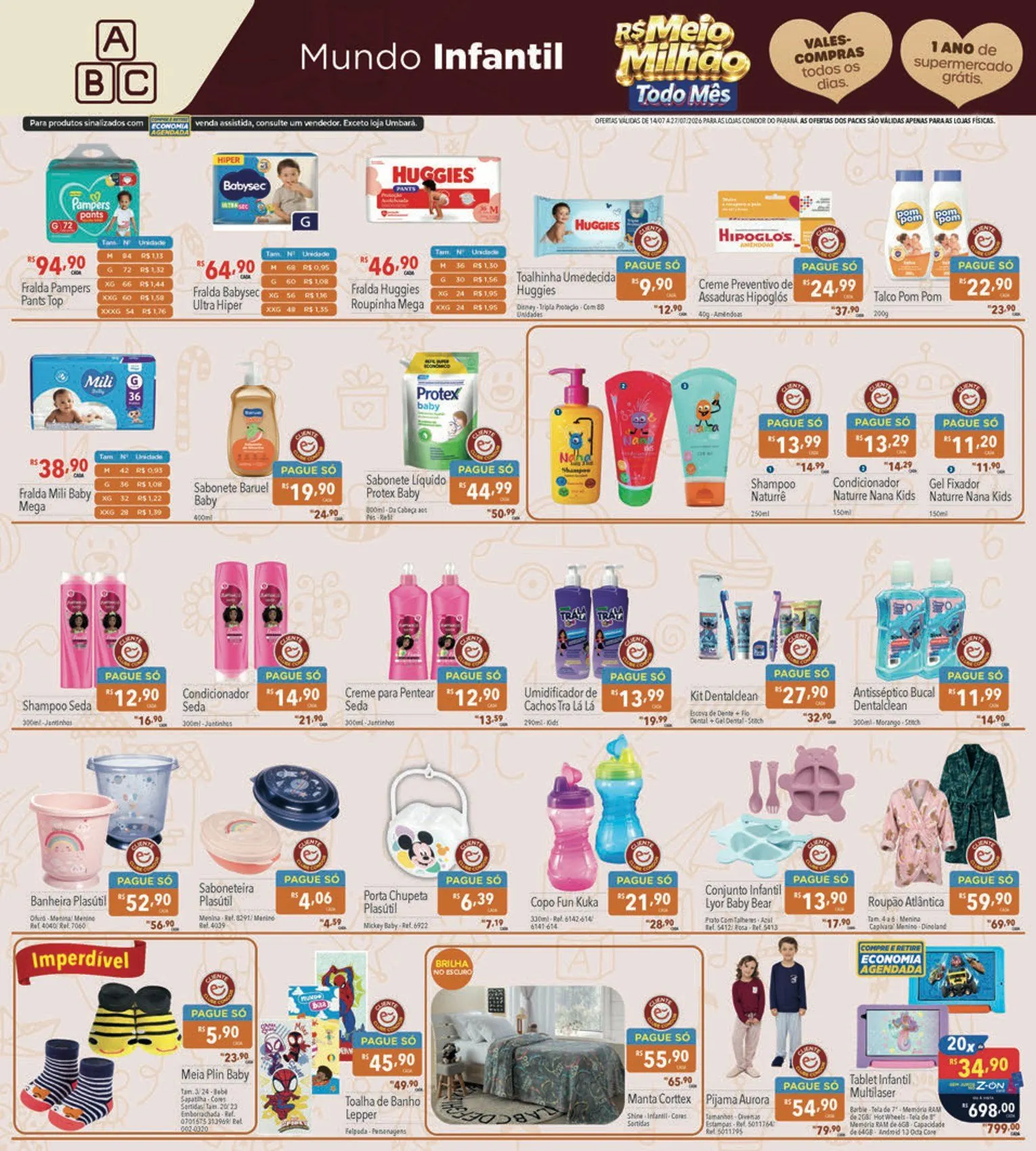 Encarte de Folhetos Supermercados Condor 14 de julho até 27 de julho 2026 - Pagina 24