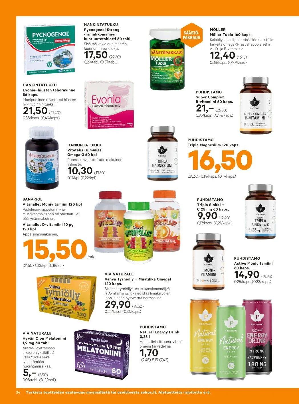 Sokos Tarjoukset voimassa alkaen 8. tammikuuta - 19. tammikuuta 2025 - Tarjouslehti sivu 24