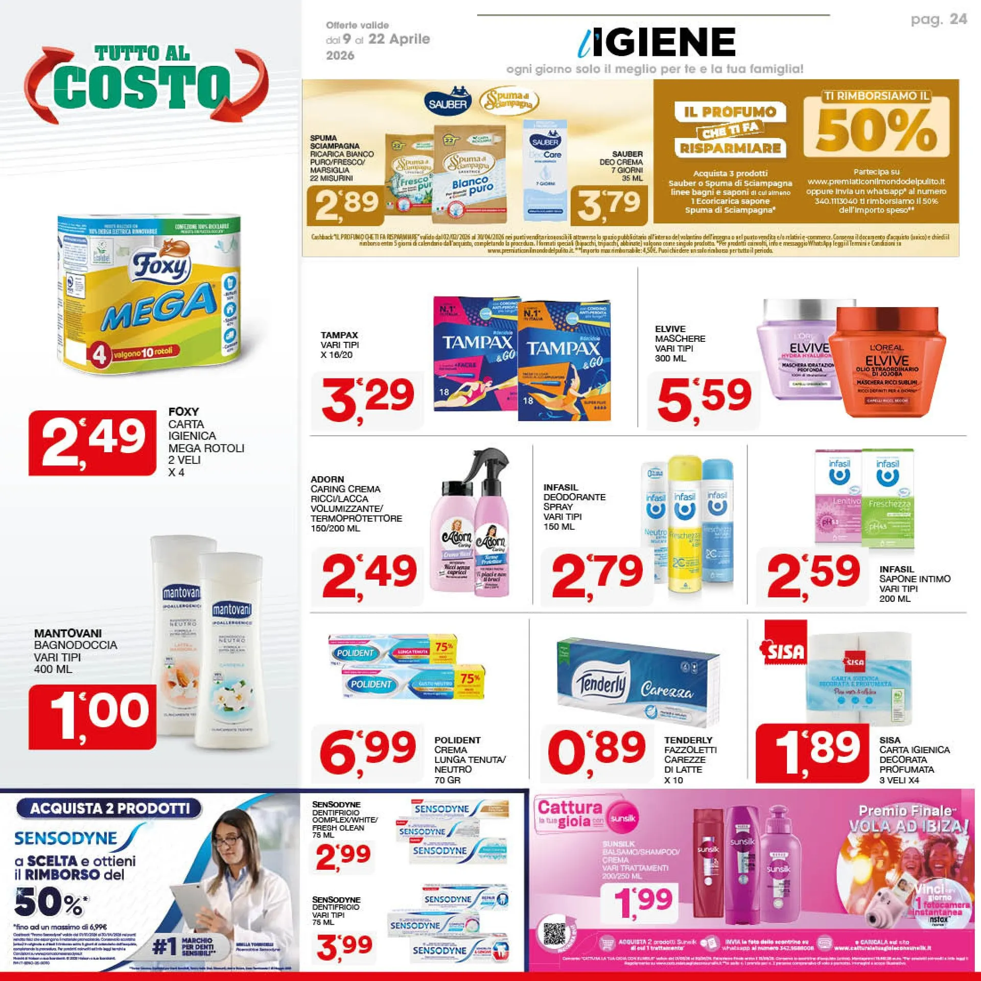 Volantini Sisa da 9 aprile a 22 aprile di 2026 - Pagina del volantino 24