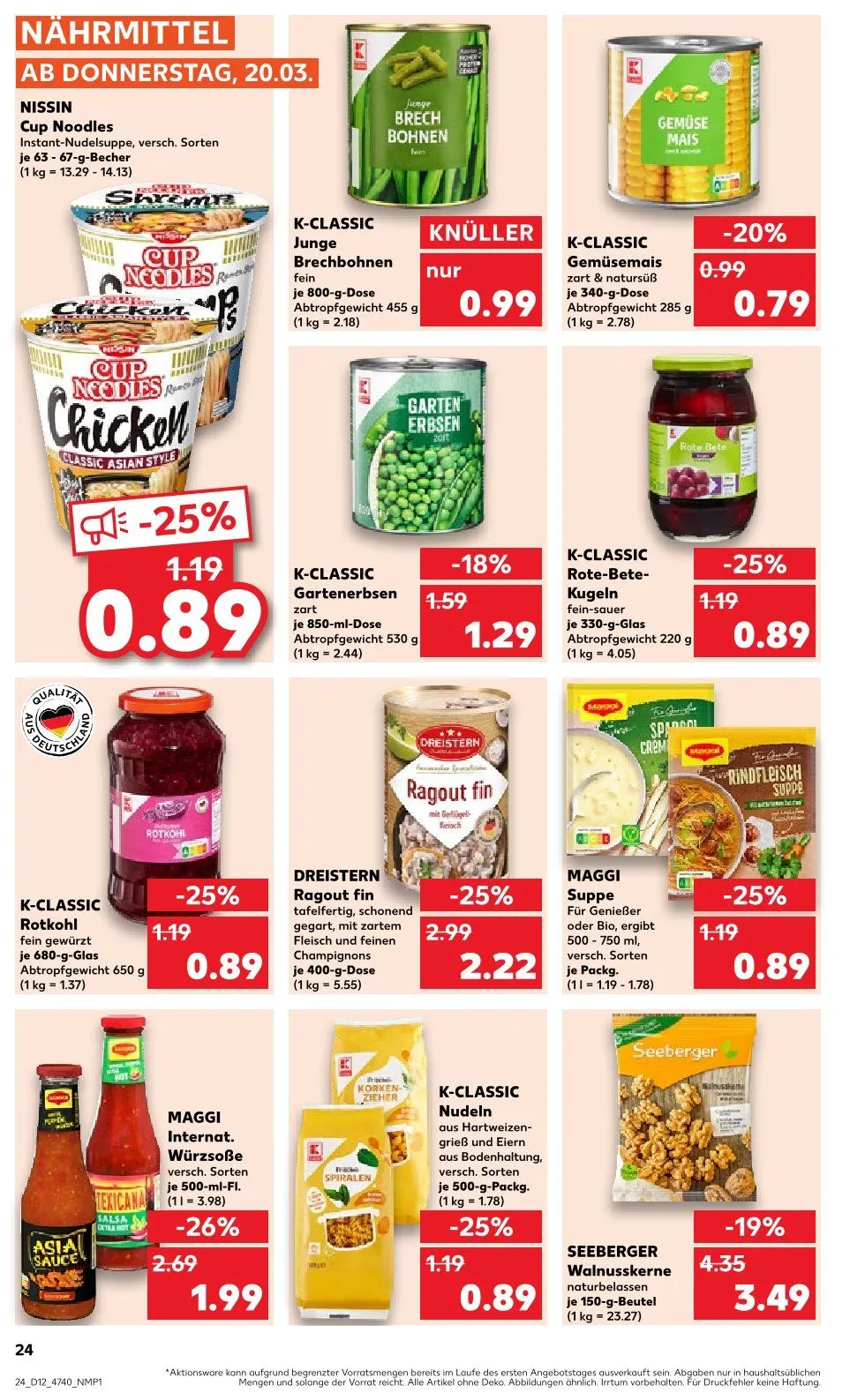 Kaufland Prospekt von 20. März bis 26. März 2025 - Prospekt seite 24