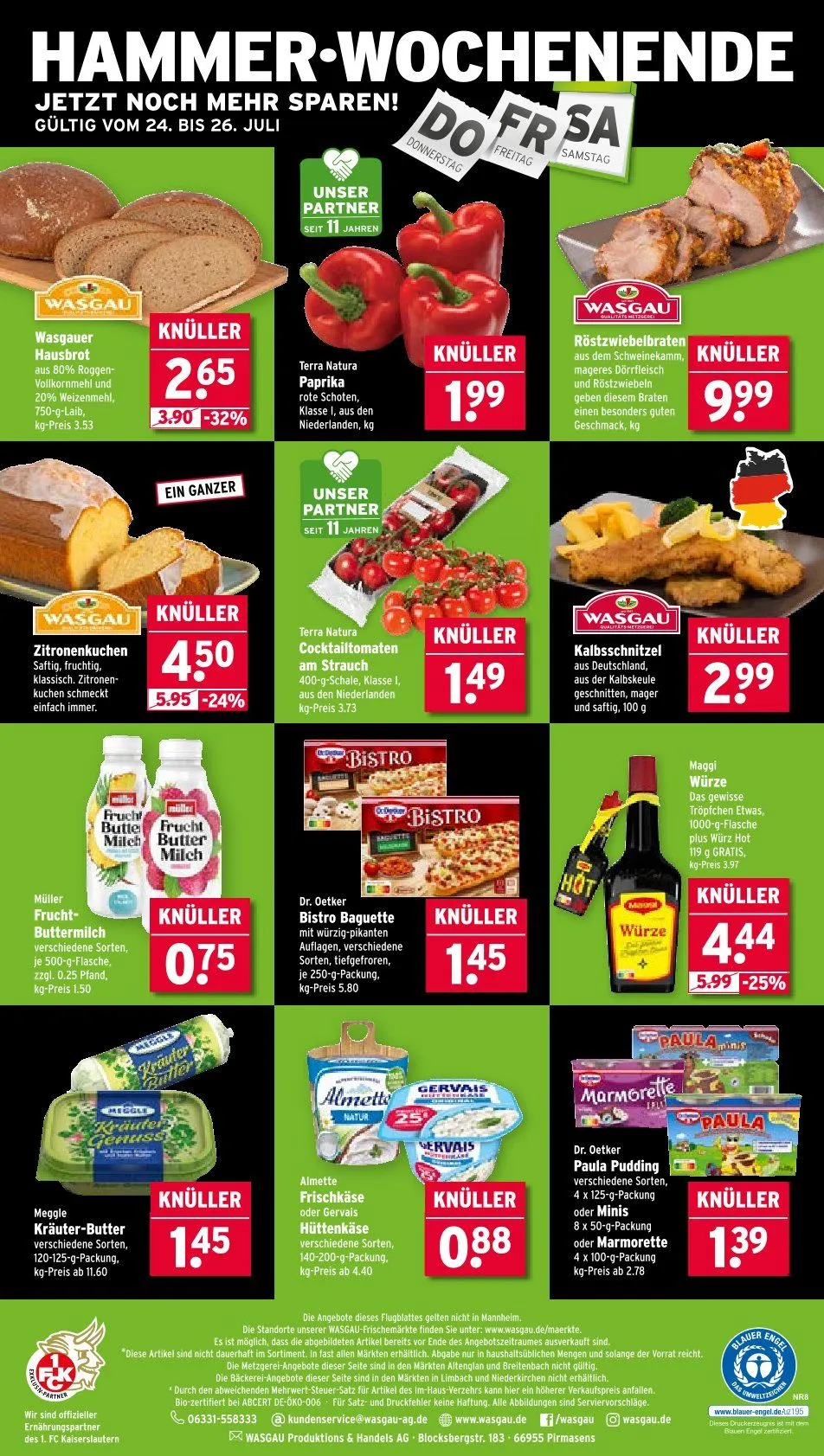 Wasgau Prospekte von 21. Juli bis 26. Juli 2025 - Prospekt seite 24