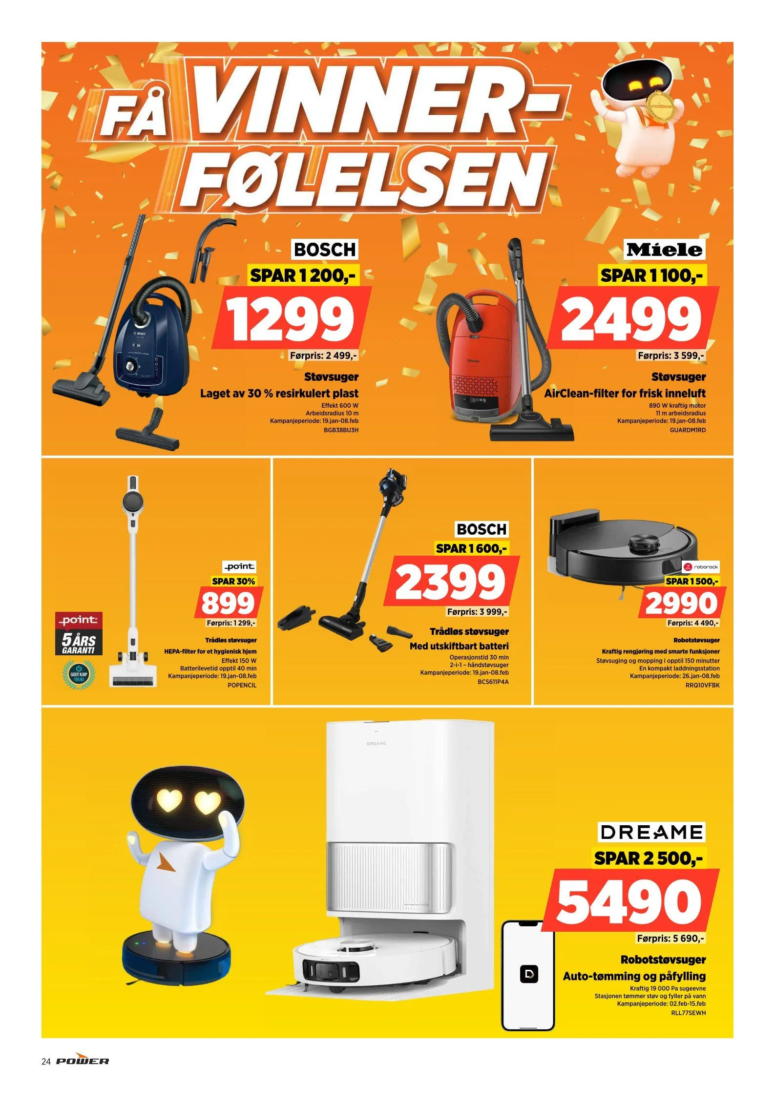 De siste Power-tilbudene fra 26. januar til 21. februar 2026 - kundeavisside 24