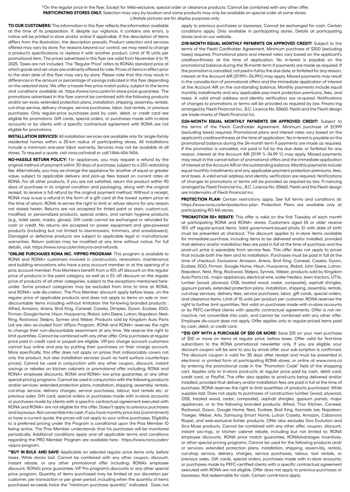 RONA Sales from November 6 to November 19 2025 - flyer page 24
