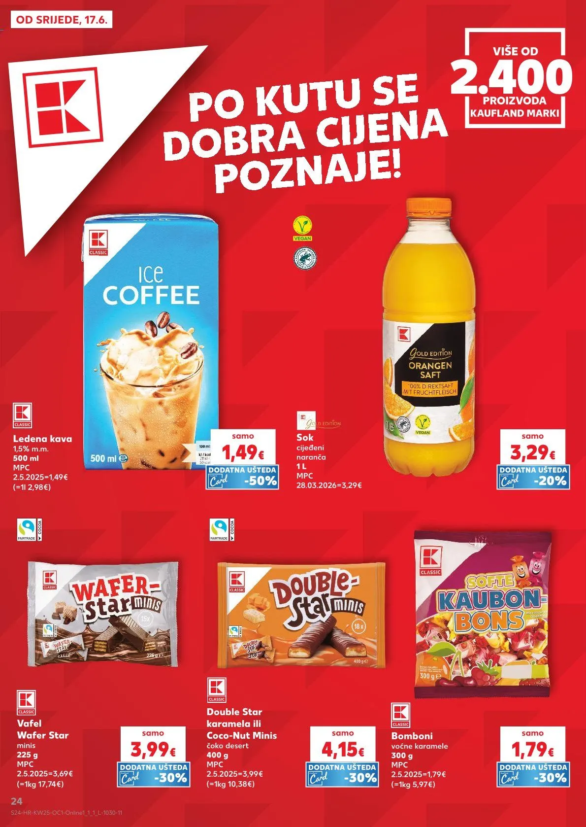 Katalog Kaufland  od 17. lipnja do 23. lipnja 2026. - Pregled Stranica 24