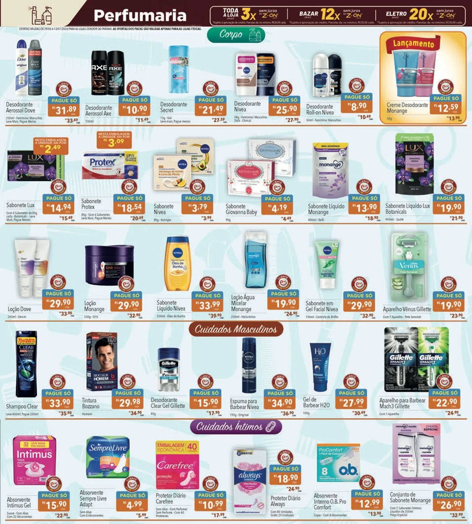 Encarte de  Folhetos Supermercados Condor 29 de junho até 13 de julho 2026 - Pagina 25