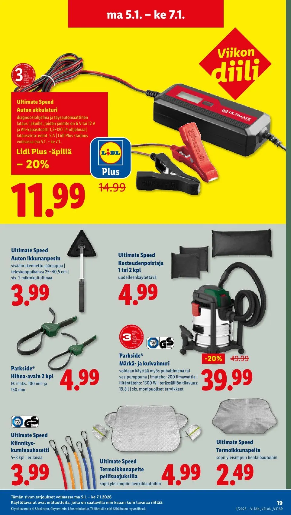 Kaupan Lidl  tarjoukset voimassa alkaen 1. tammikuuta - 4. tammikuuta 2026 - Tarjouslehti sivu 25