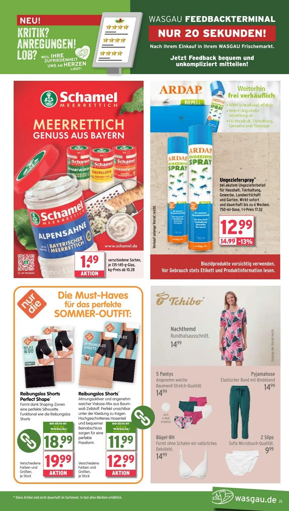 Wasgau Prospekt von 2. Juni bis 7. Juni 2025 - Prospekt seite 25