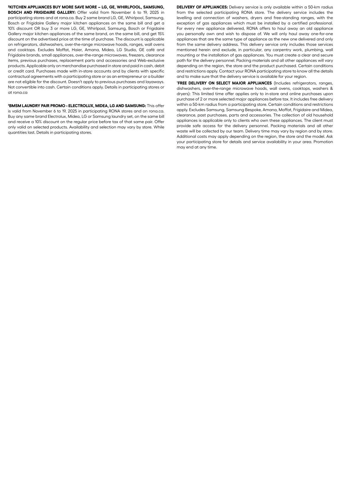 RONA Sales from November 6 to November 19 2025 - flyer page 25