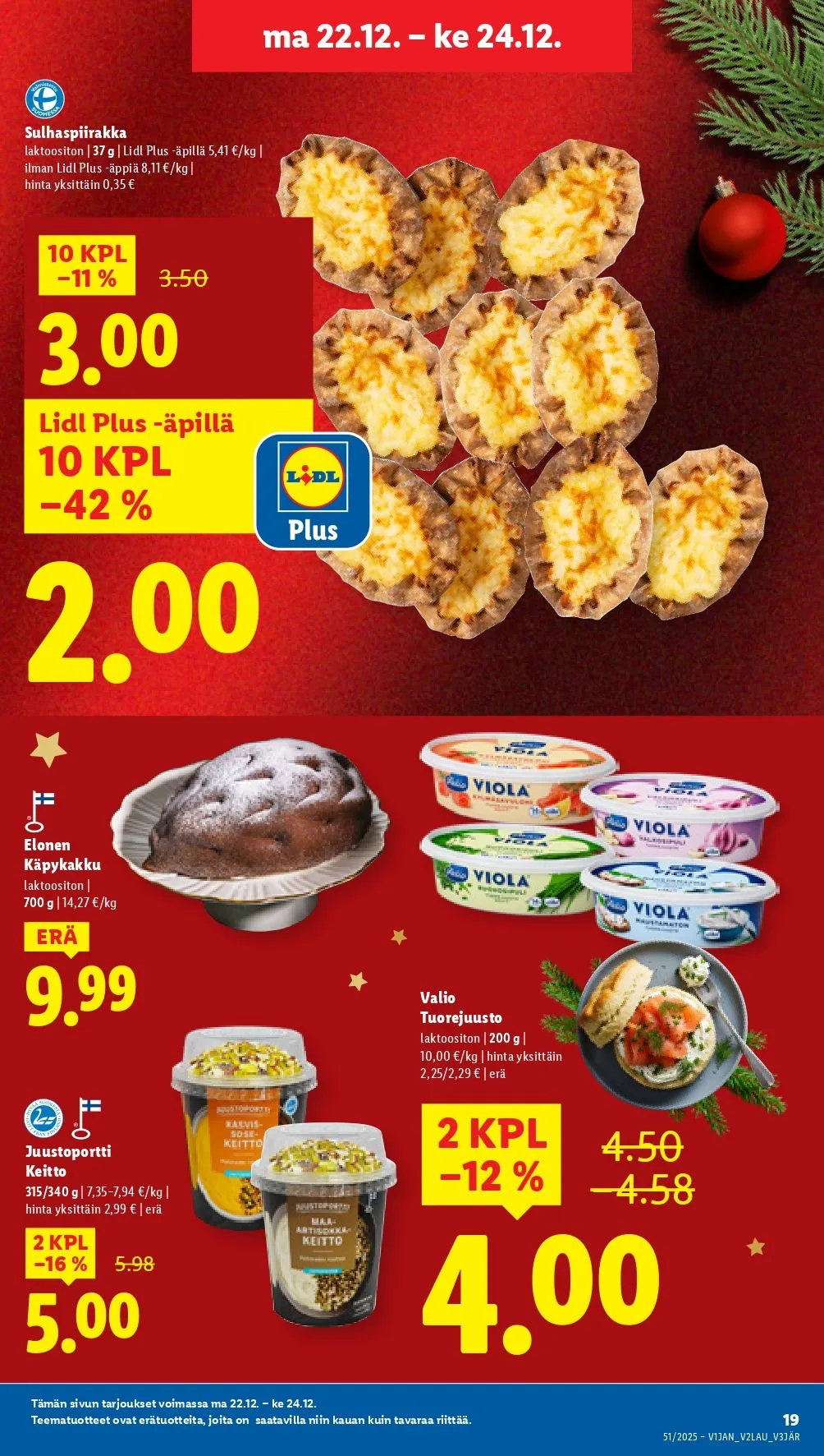Kaupan Lidl tarjoukset voimassa alkaen 18. joulukuuta - 24. joulukuuta 2025 - Tarjouslehti sivu 25