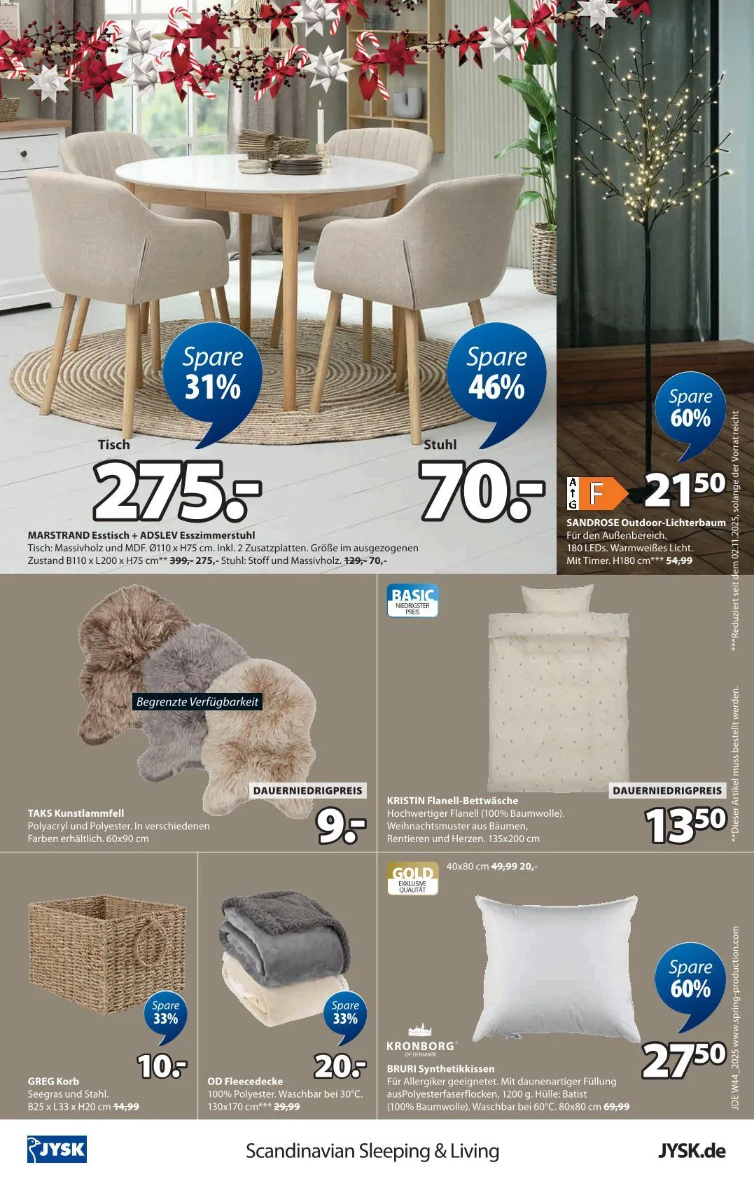 JYSK Angebote von 19. Oktober bis 29. November 2025 - Prospekt seite 24