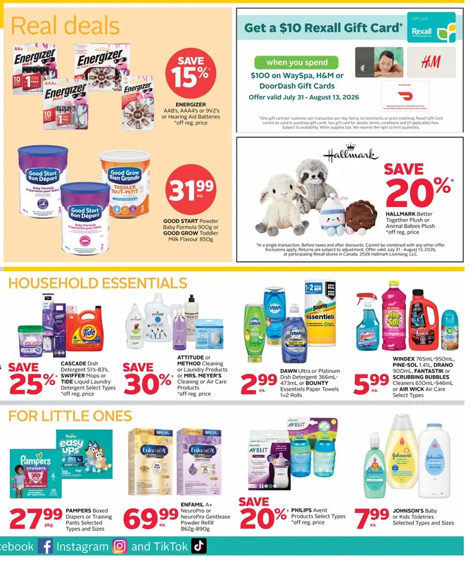 Rexall Sales from July 31 to August 13 2026 - flyer page 25