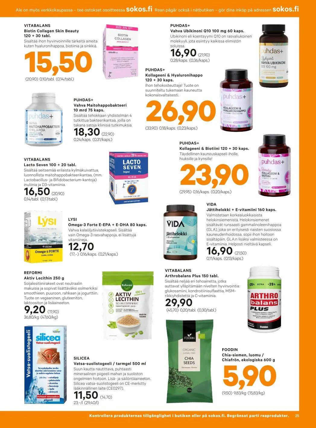 Sokos Tarjoukset voimassa alkaen 8. tammikuuta - 19. tammikuuta 2025 - Tarjouslehti sivu 25