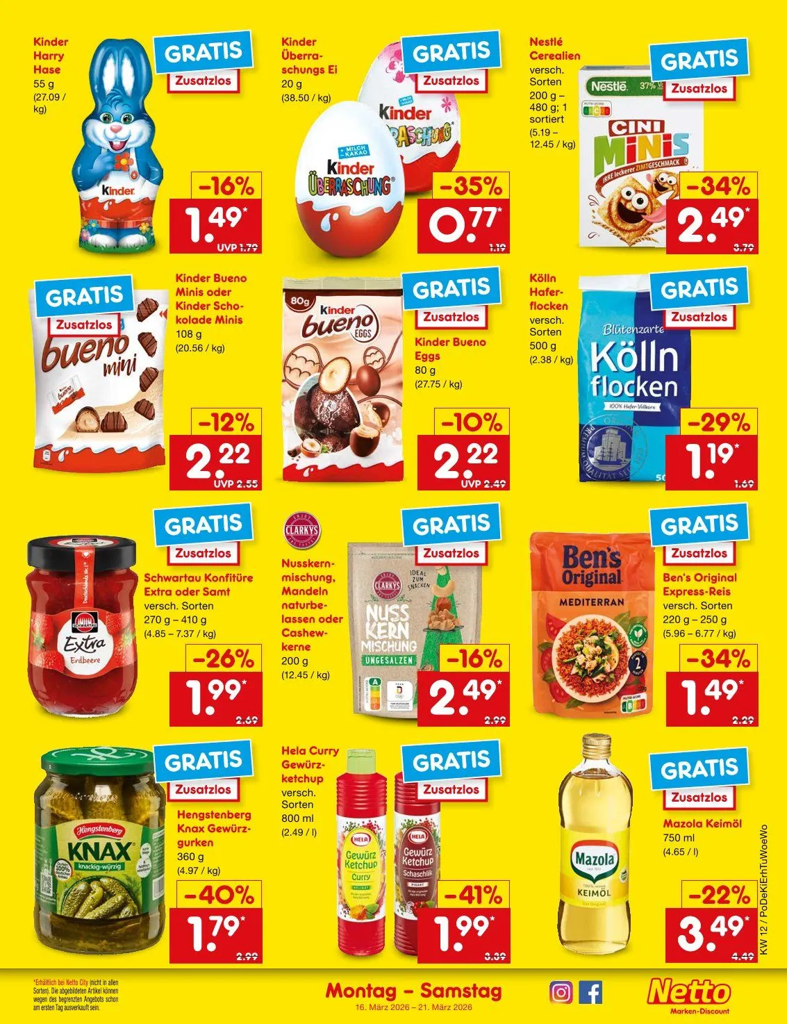 Netto Marken-Discount Prospekte von 16. März bis 21. März 2026 - Prospekt seite 25