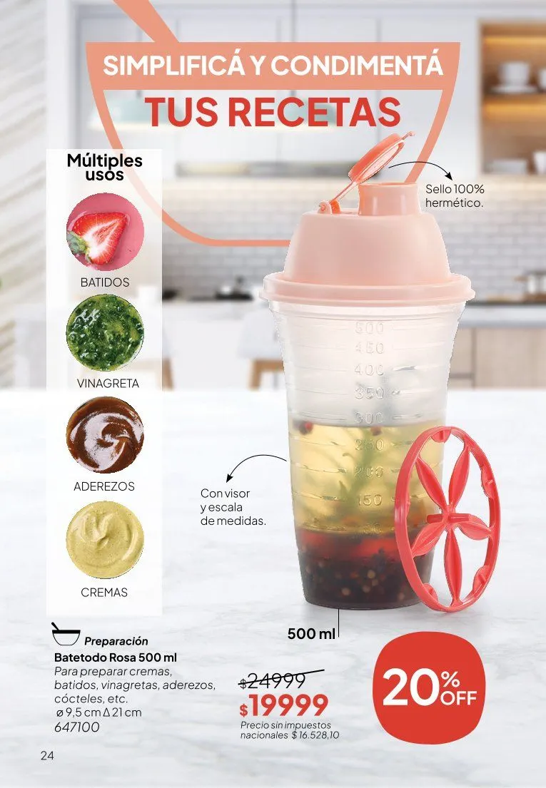 Ofertas de  Ofertas Tupperware  9 de junio al 30 de junio 2026 - Página 24 del catálogo