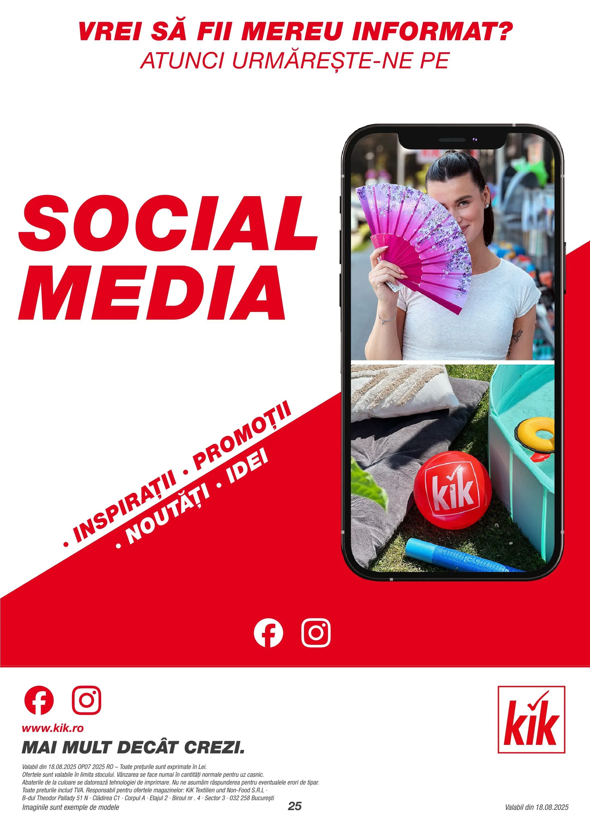 Catalog Catalog Kik de la 18 august până la 17 septembrie 2025 - Revista Pagina 25
