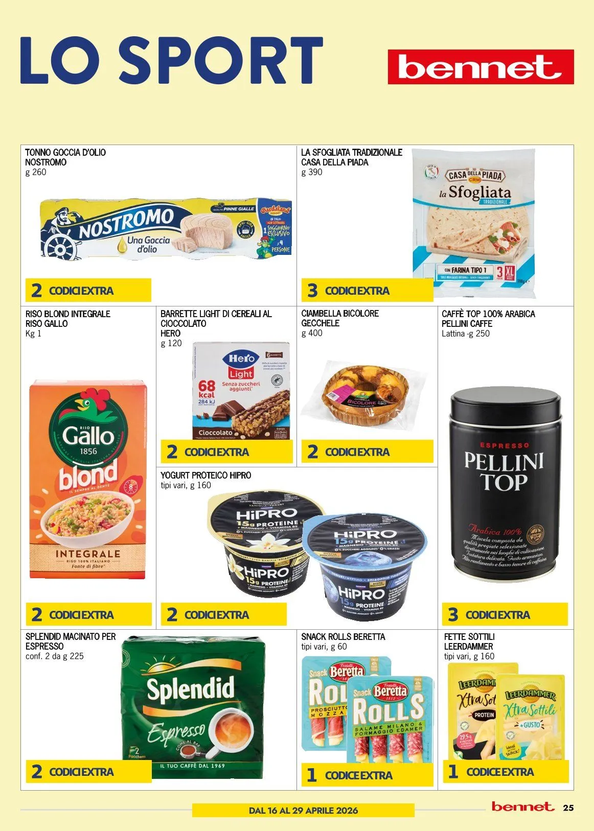 bennet Volantino da 7 aprile a 29 aprile di 2026 - Pagina del volantino 25