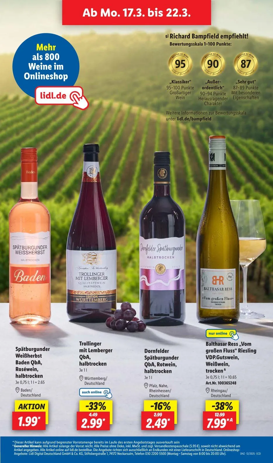 Lidl Prospekt von 17. März bis 22. März 2025 - Prospekt seite 25