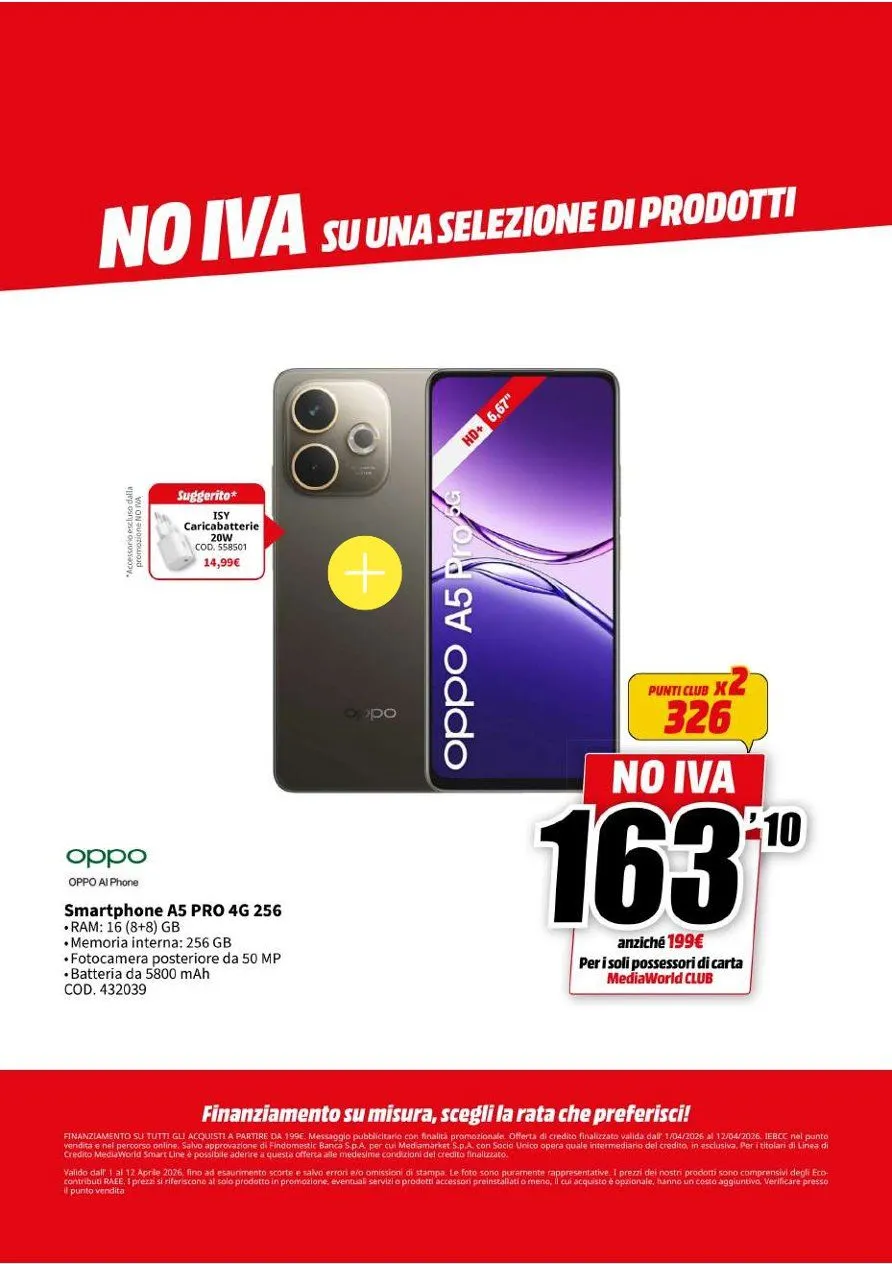 Volantini MEDIAWORLD da 1 aprile a 12 aprile di 2026 - Pagina del volantino 25
